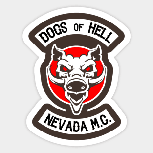 dogs of hell Sticker